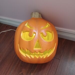 Light up Jack o lantern pumpkin Halloween decor